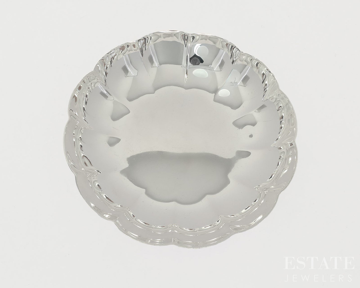 Sterling Tiffany & Co. Makers 22951 Scalloped Candy Bowl Dish 170g p18859