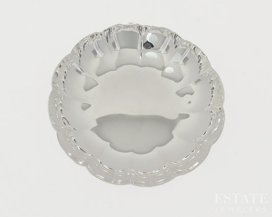 Sterling Tiffany & Co. Makers 22951 Scalloped Candy Bowl Dish 170g p18859