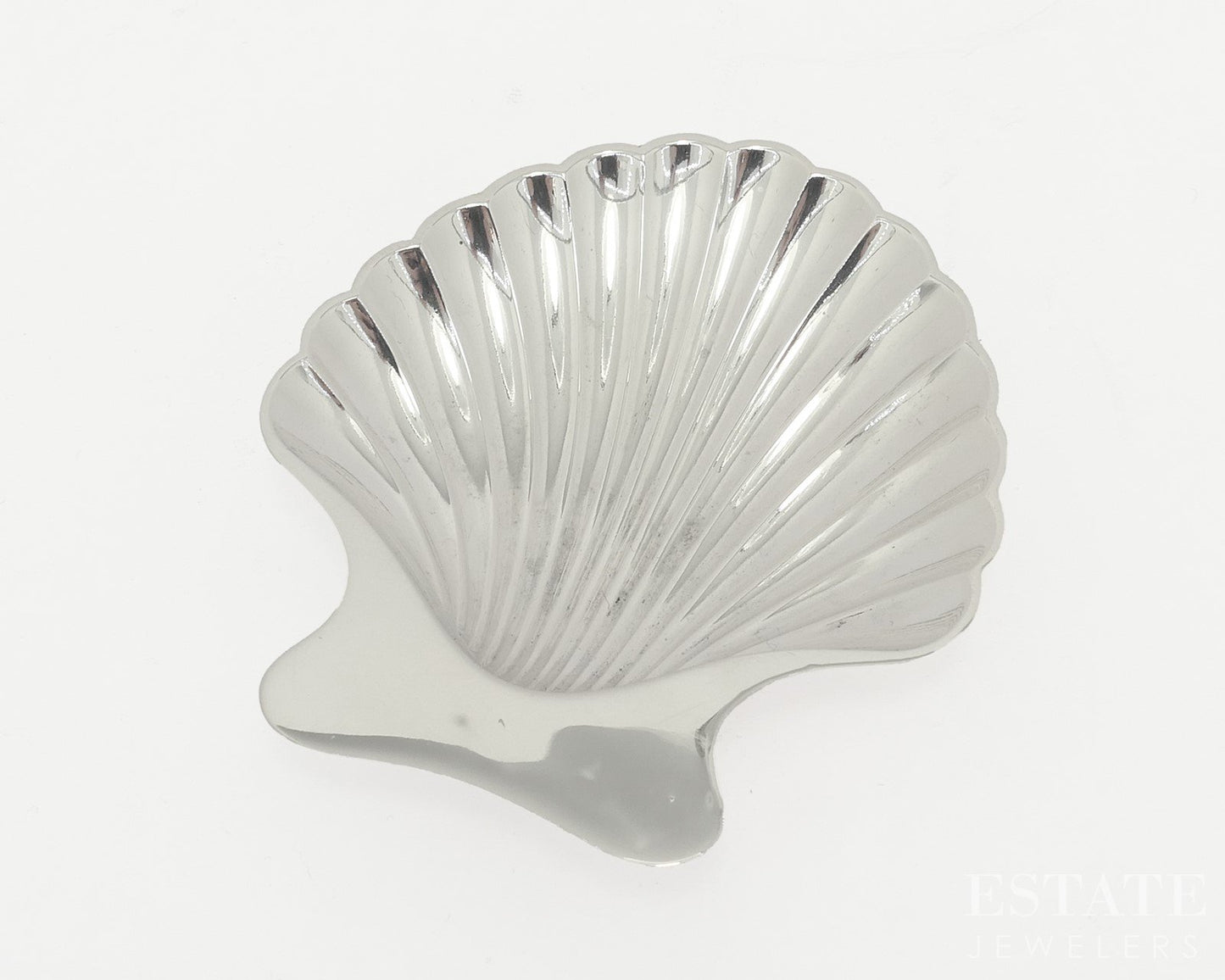 Sterling Tiffany & Co. Makers 22479 Shell Footed Dish 35g p18858