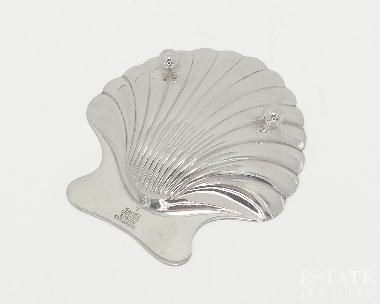 Sterling Tiffany & Co. Makers 22479 Shell Footed Dish 35g p18858