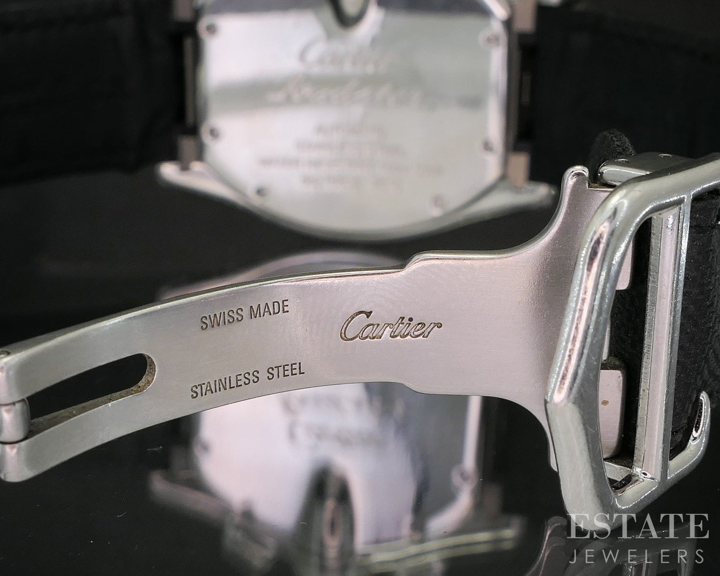 Cartier Roadster 2618 Automatic Stainless 5ctw Diamond Mens Watch p15257