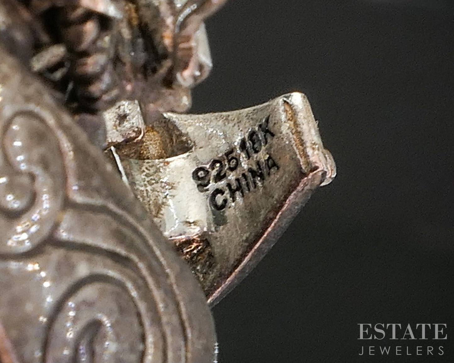 18k & Sterling Barbara Bixby Abalone Multi Gem Dragonfly Pendant 12.4g p19902