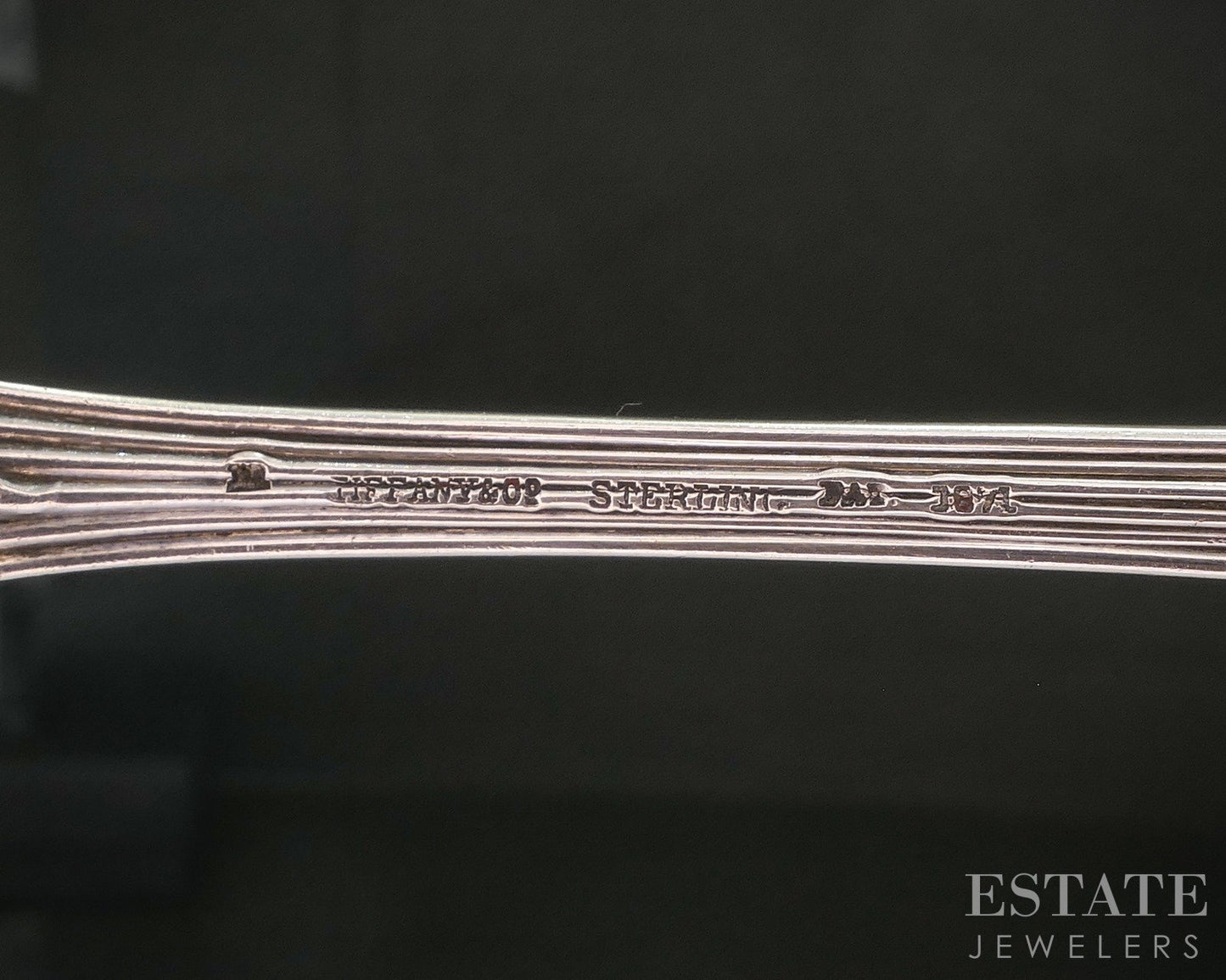 Antique Sterling Silver Tiffany & Co. Audubon Slotted Serving Spoon 80g p19730