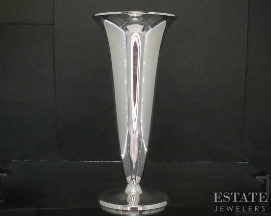 Sterling Silver Tiffany & Co Makers 23352 5" Fluted Vase 150g p19732