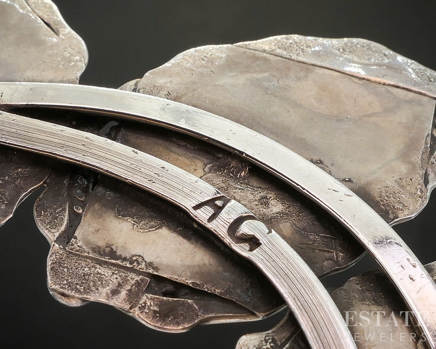 Sterling Bisbee Turquoise Signed AC Navajo Squash Blossom Necklace 195g p16282