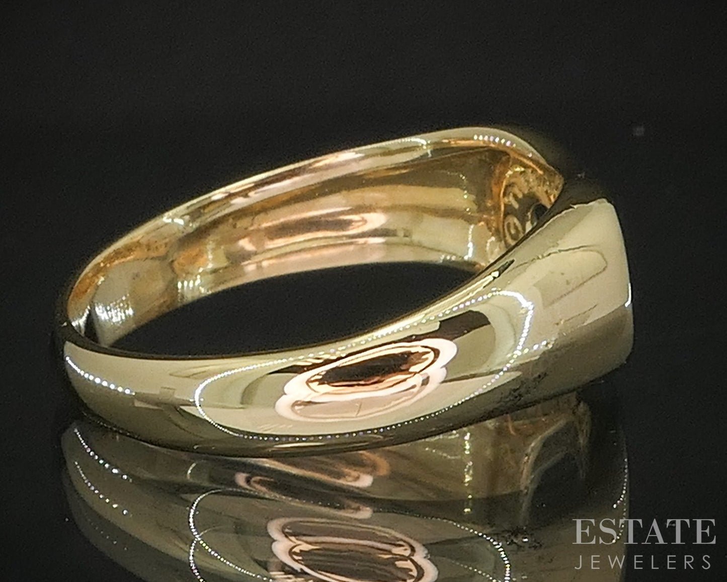 18k Yellow Gold Elsa Peretti Tiffany & Co. Open Heart Ladies Ring 3.7g p16955