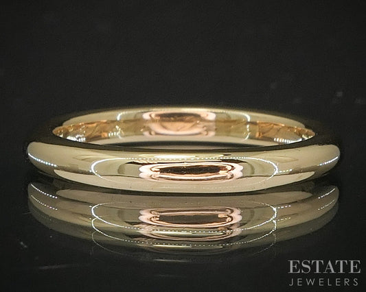 Antique 18k Yellow Gold 2.6mm Smooth Ladies Wedding Band 4.7g p16696