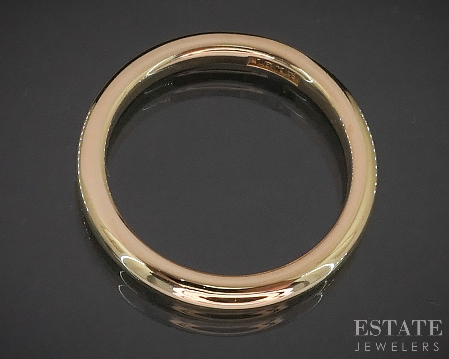 Antique 18k Yellow Gold 2.6mm Smooth Ladies Wedding Band 4.7g p16696