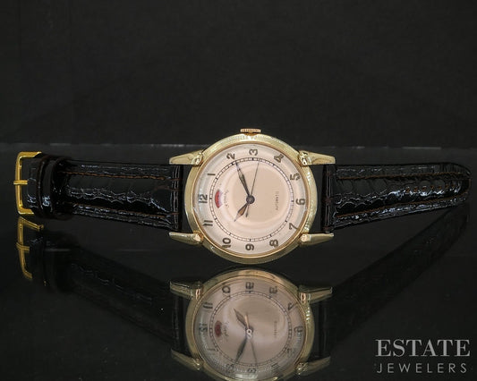 Vintage Gold Filled Lecoultre Bumper Automatic Cal. 481 Mens Watch p19964