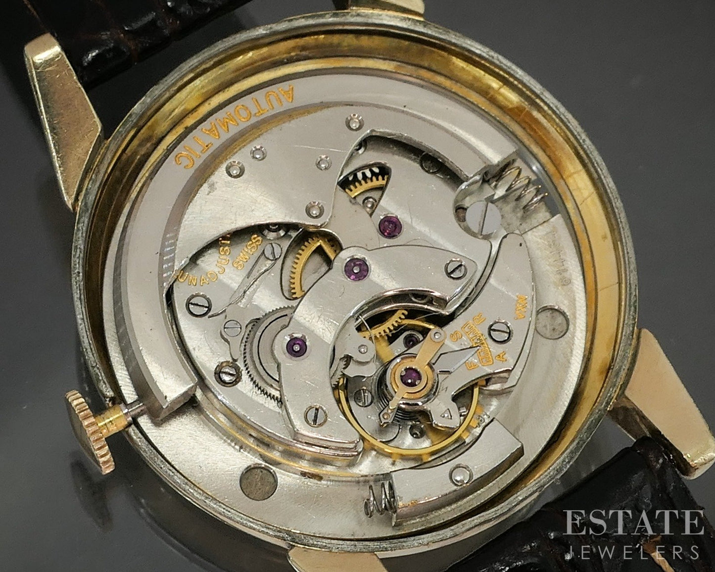 Vintage Gold Filled Lecoultre Bumper Automatic Cal. 481 Mens Watch p19964