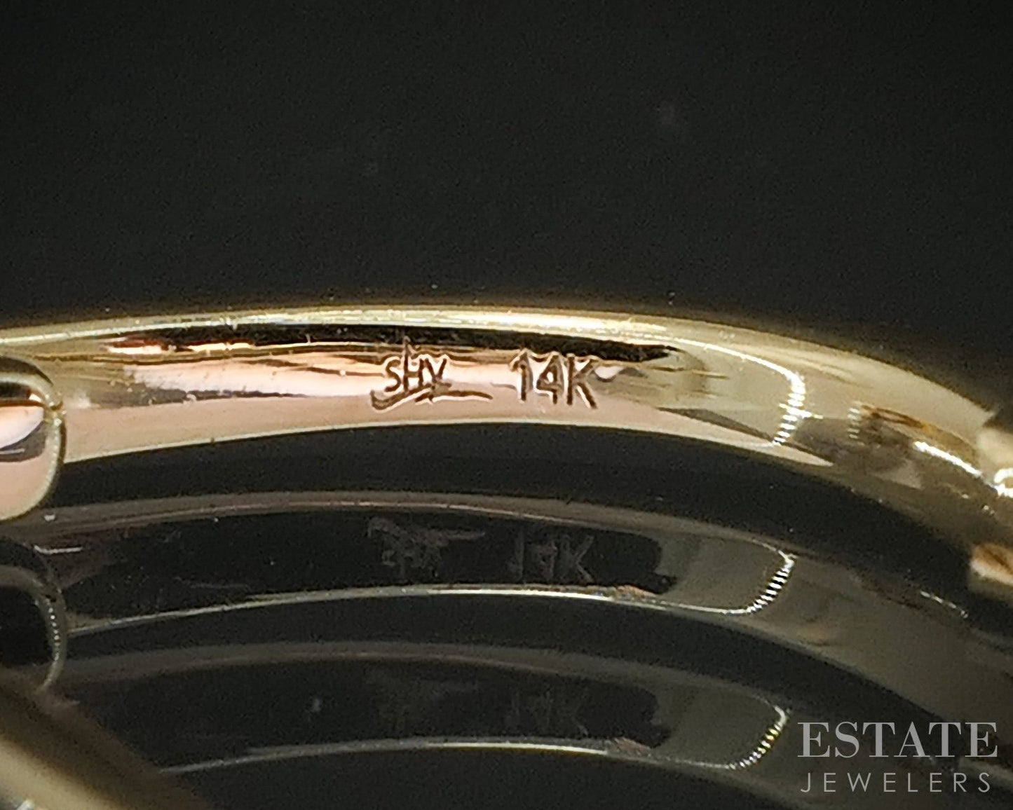 14k Yellow Gold Natural .12ctw Diamond Huggie Hoop Earrings 1.2g p17010