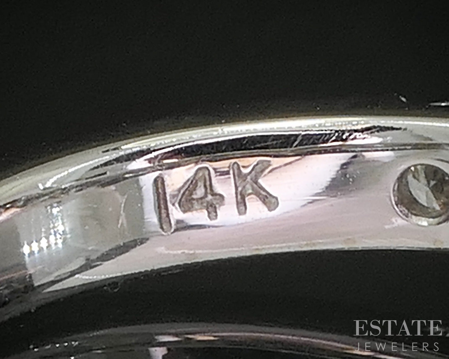 14k White Gold IGI Princess Lab Created 3.06ctw Diamond Engagement Ring p81823