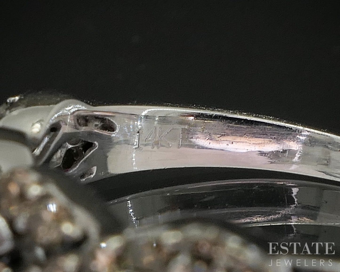 14k Vanilla Gold LeVian Natural .26ctw Multi Colored Diamond Band Ring p15079
