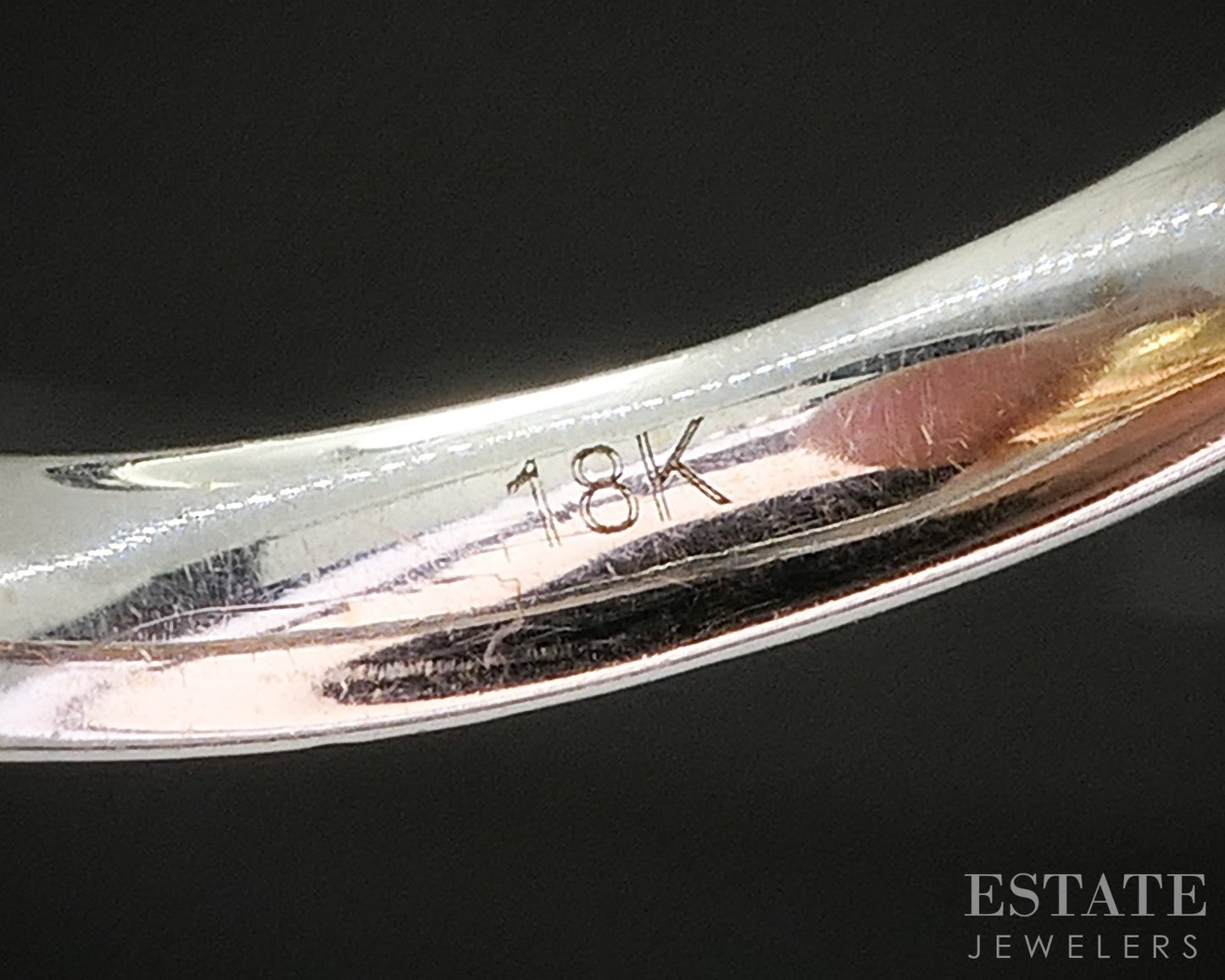 18k Tri Colored Gold Natural .63ctw Diamond Band Rolling Ring 8g p19855