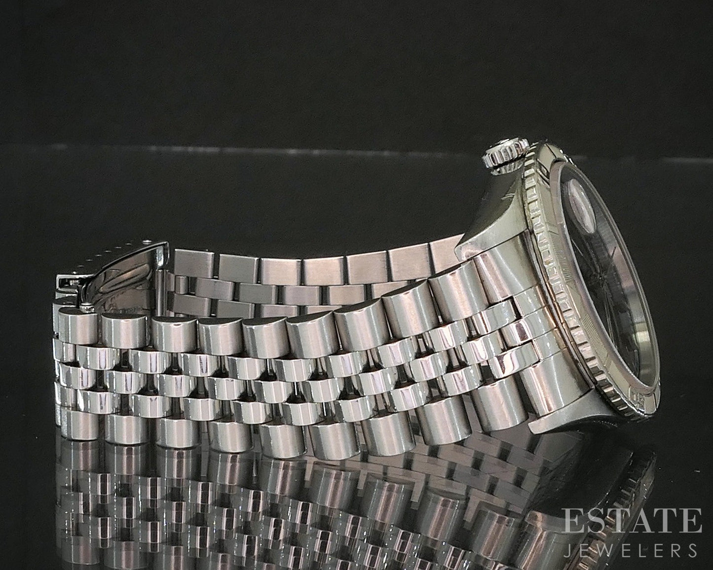 1997 Rolex Datejust 18k Stainless 16264 Turn-o-Graph Thunderbird Watch p20691
