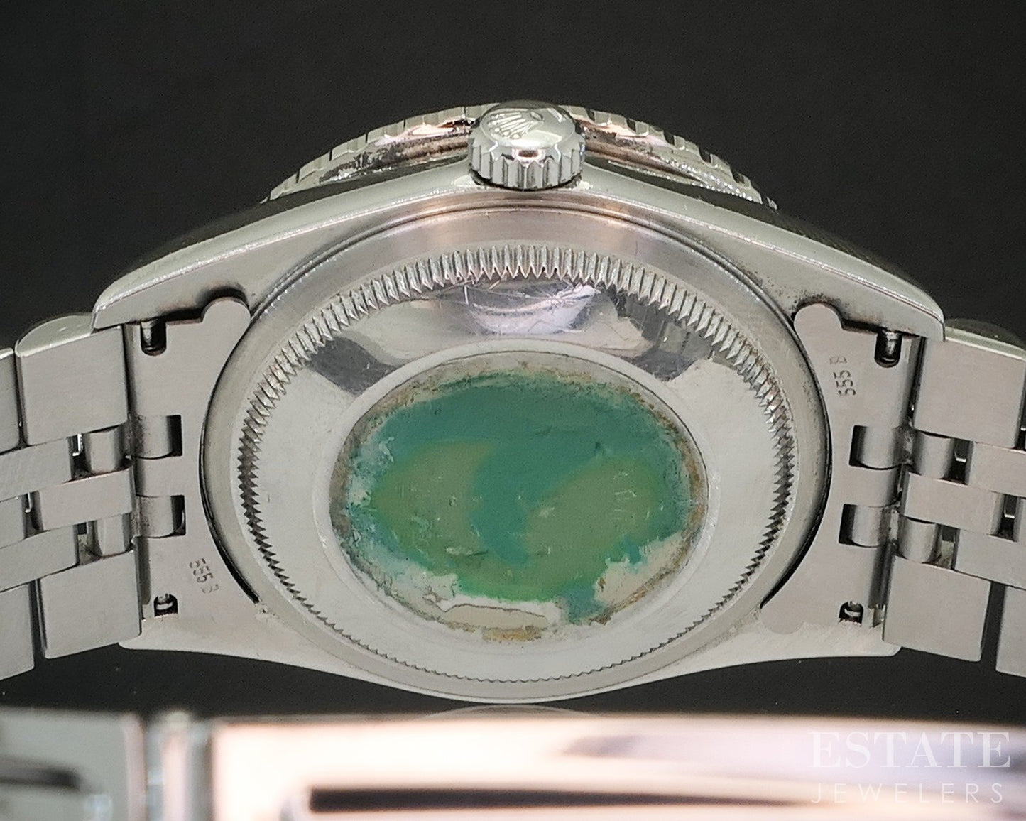 1997 Rolex Datejust 18k Stainless 16264 Turn-o-Graph Thunderbird Watch p20691