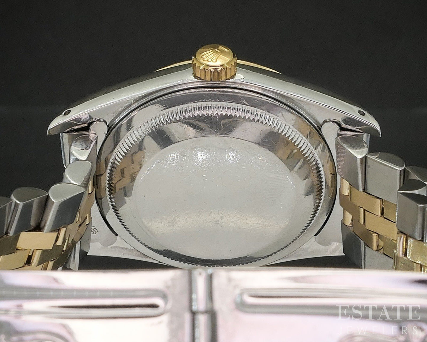 1990 Rolex Datejust 18k Stainless 16233 Jubilee Fluted 36mm Watch p20135