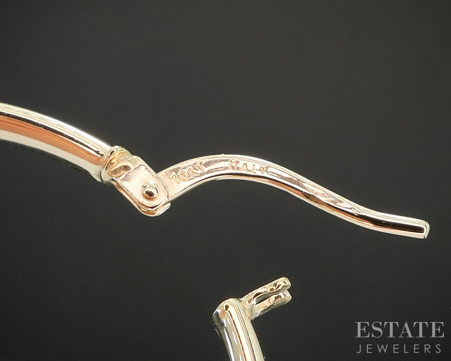 10k Yellow Gold 2.9mm Smooth Hoop Ladies Earrings 1.9g p20863