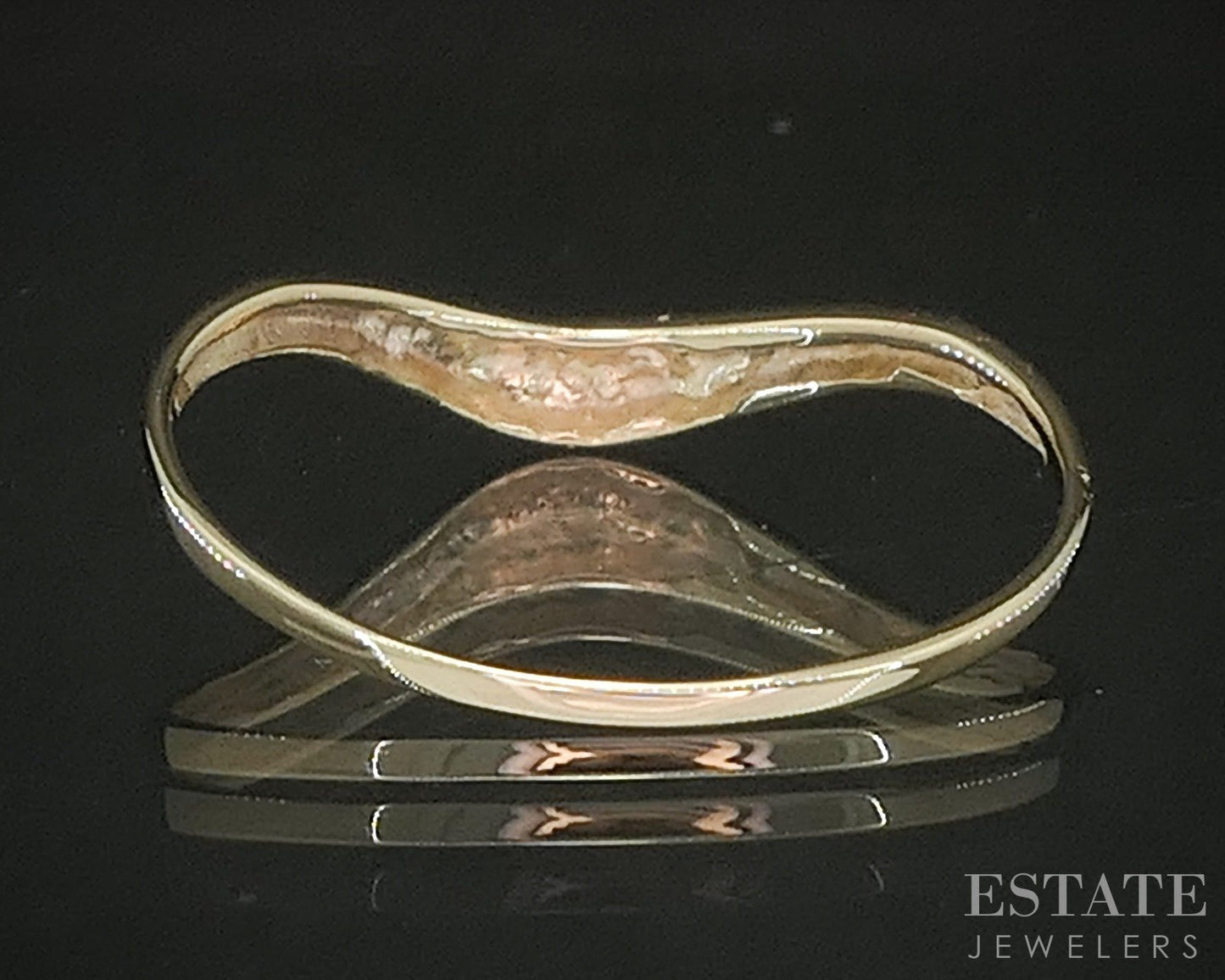 10k Yellow Gold Smooth Domed Curved Ladies Band 0.5g p20865