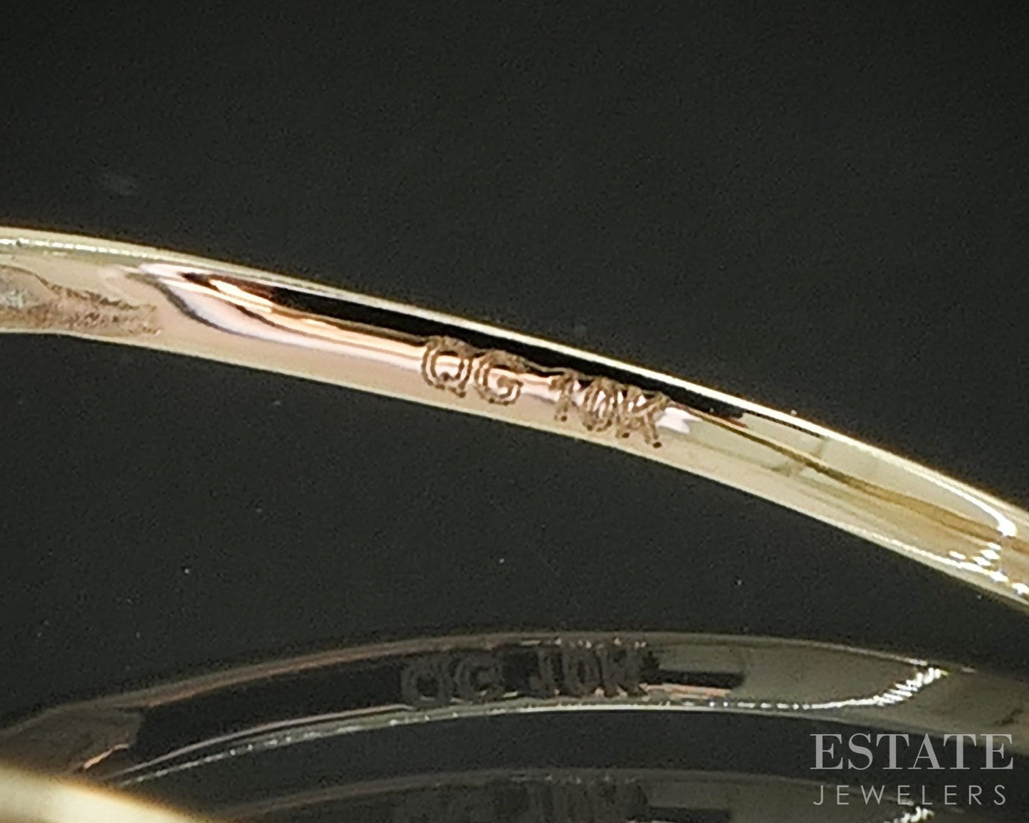 10k Yellow Gold Smooth Domed Curved Ladies Band 0.5g p20865