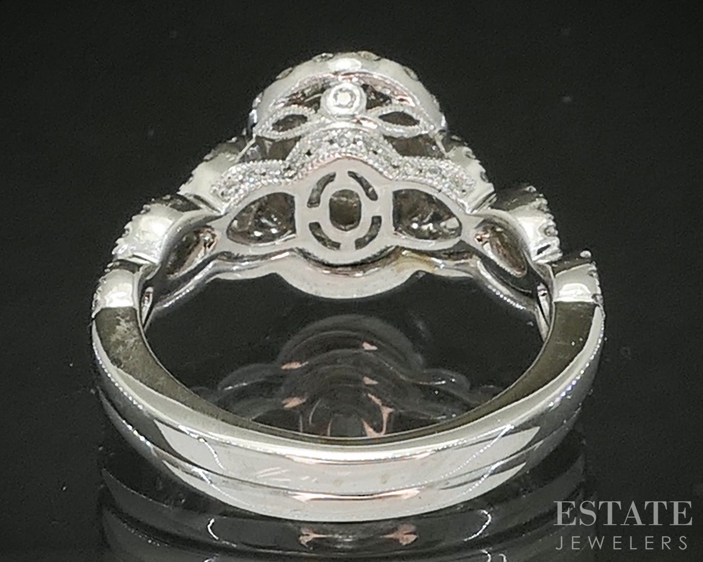 14k White Gold Oval Natural 1.11ctw Diamond Neil Lane Wedding Set 6g p18031