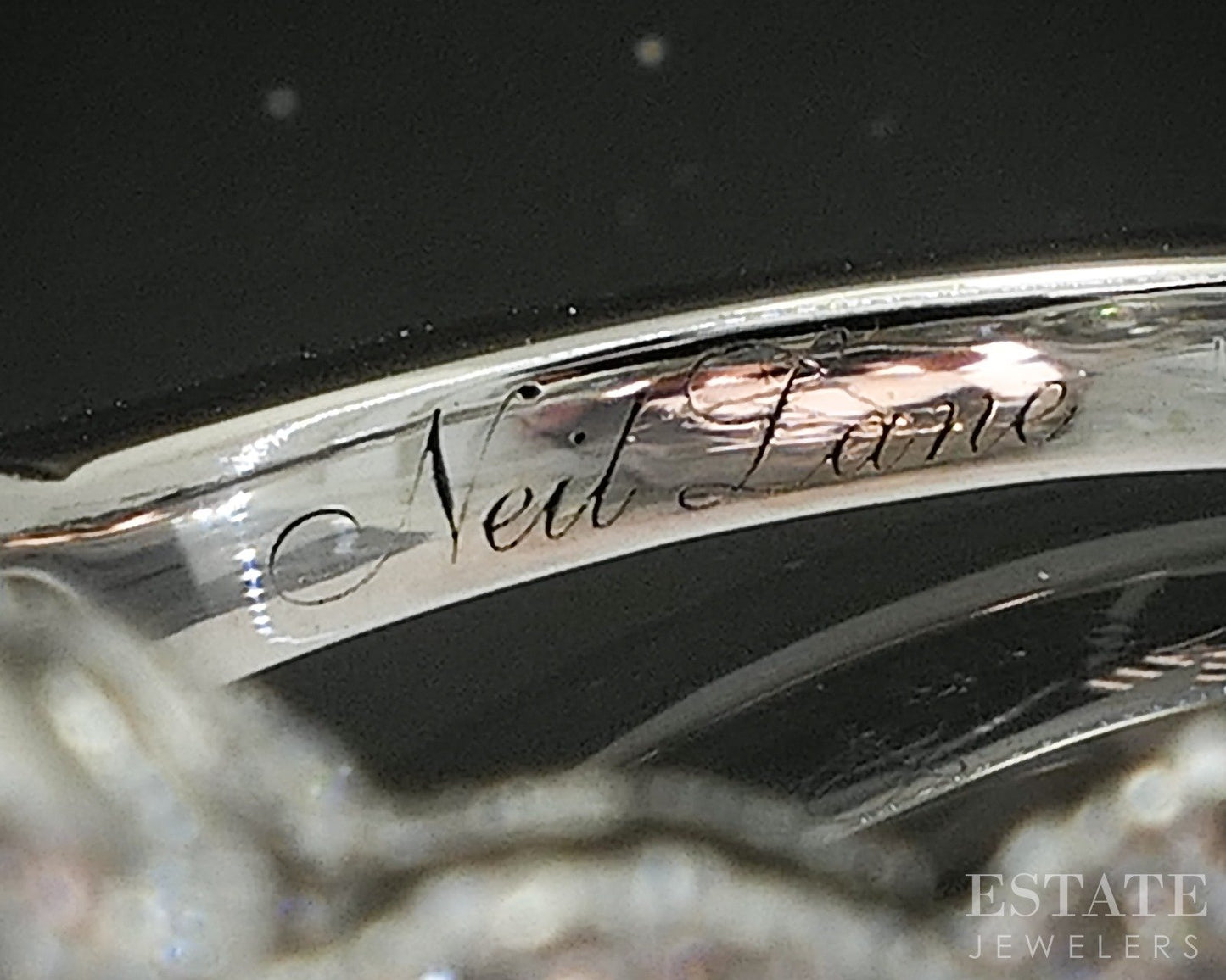 14k White Gold Oval Natural 1.11ctw Diamond Neil Lane Wedding Set 6g p18031