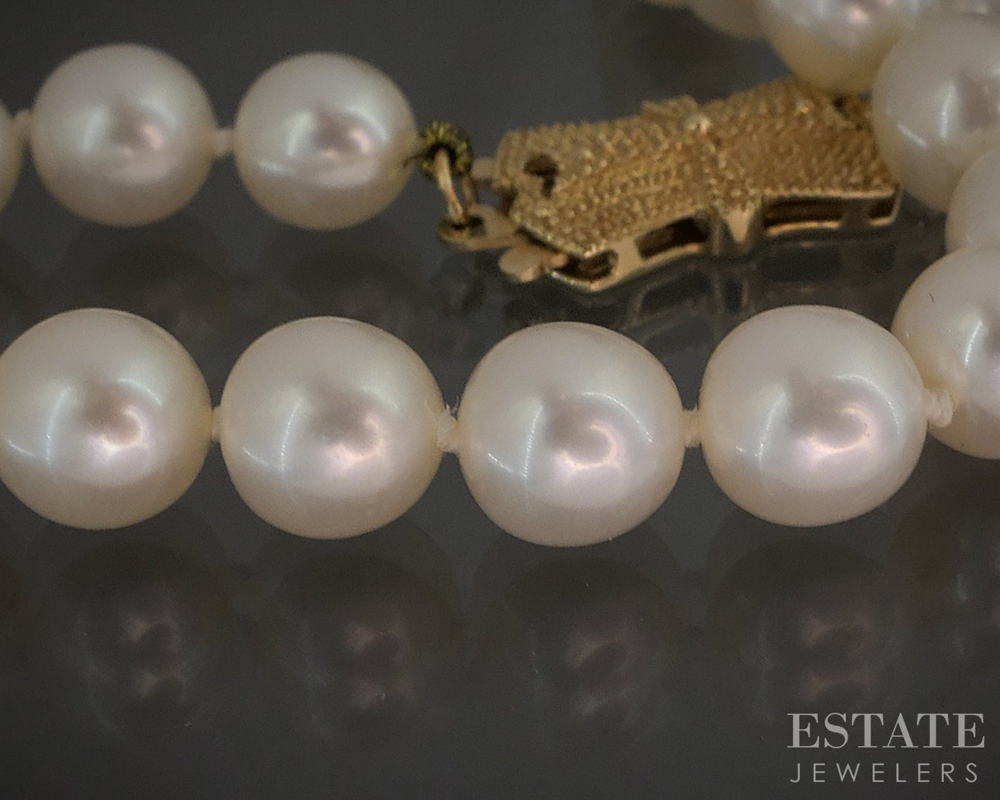 14k Yellow Gold Blue Lagoon Mikimoto 6.5mm Akoya Pearl Bracelet 7.25"L p16808b