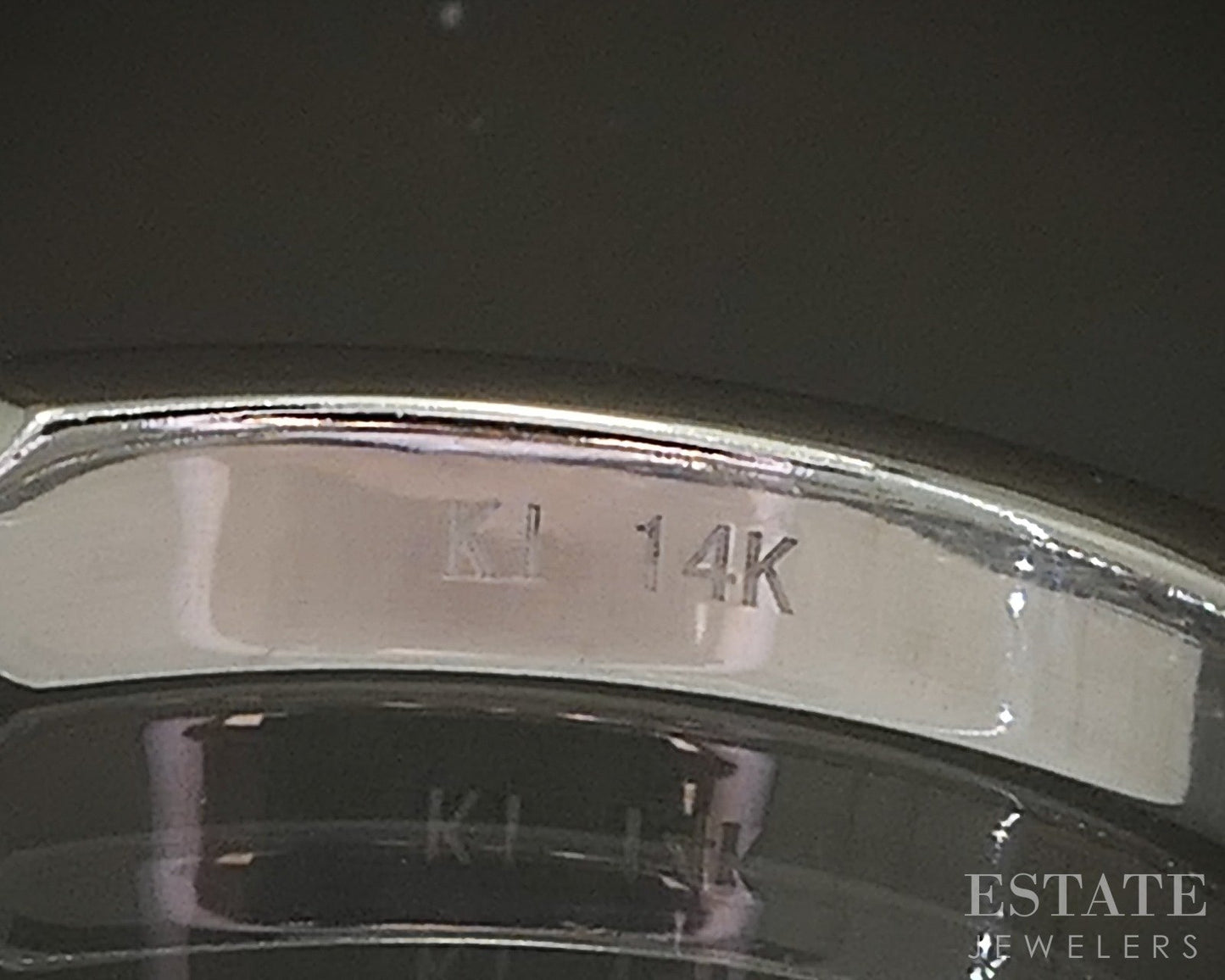 14k White Gold 2.8mm Natural .36ctw Diamond Ladies Wedding Band 2.2g p16474b