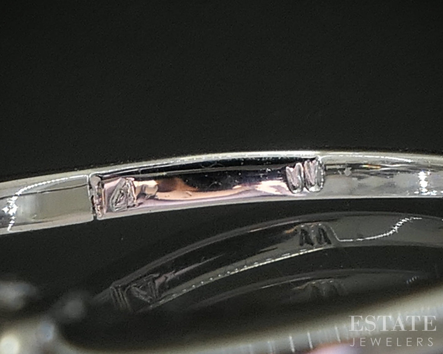 14k White Gold Round Natural 1.28ctw Diamond Engagement Ring 3.8g p18119