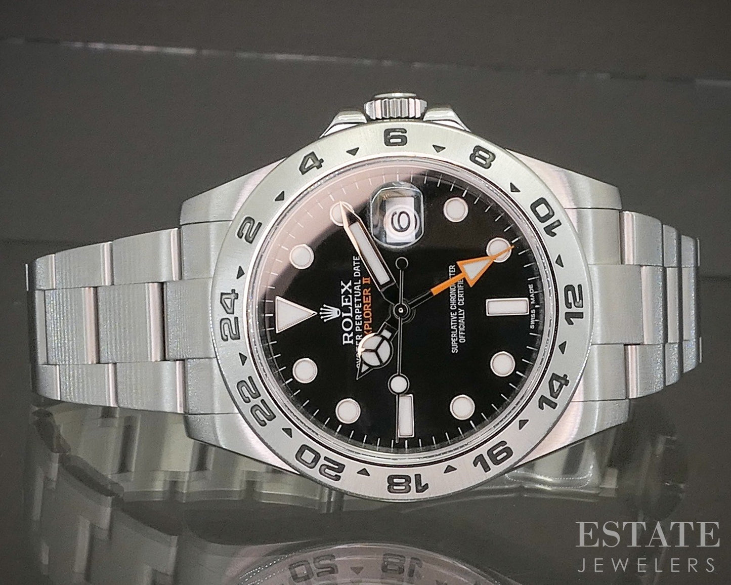 Rolex Explorer II 216570 Black Dial Stainless Oyster Bracelet Mens Watch p21869