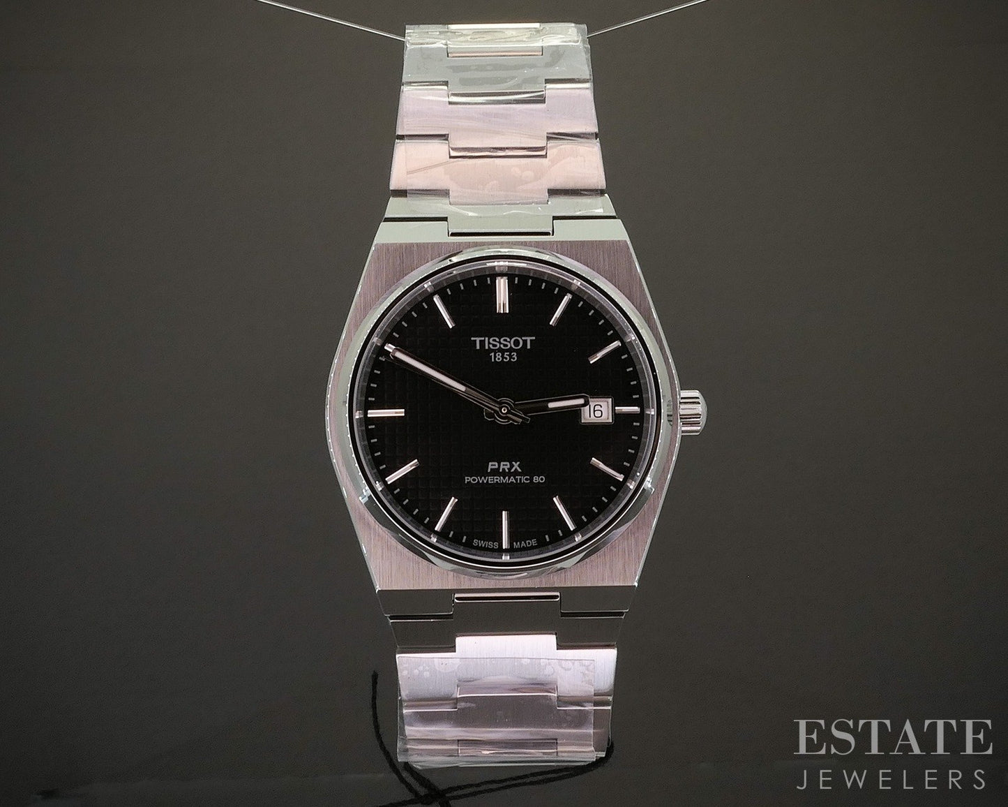 Tissot PRX Powermatic 80 Stainless Automatic Black Mens Watch p17589