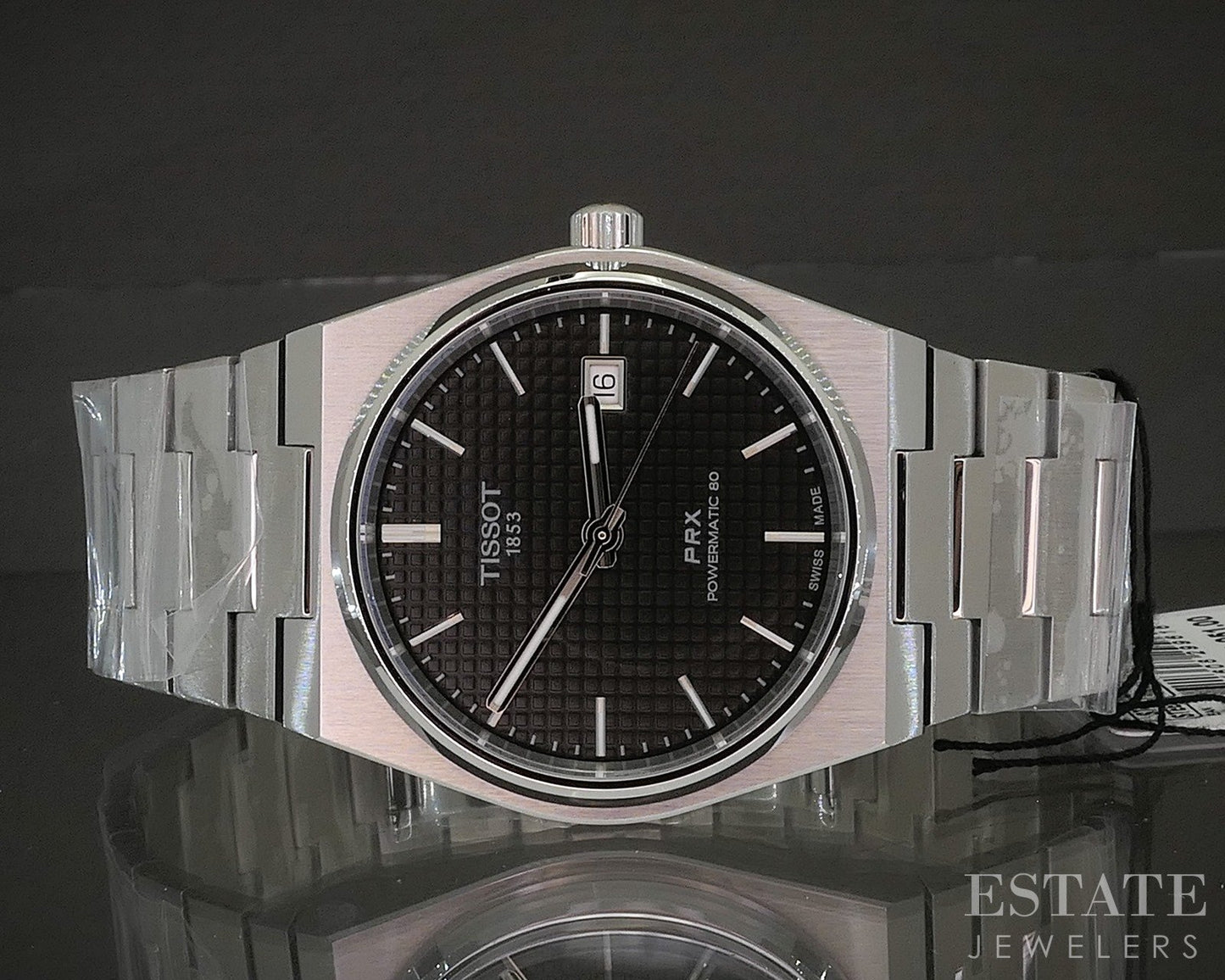Tissot PRX Powermatic 80 Stainless Automatic Black Mens Watch p17589