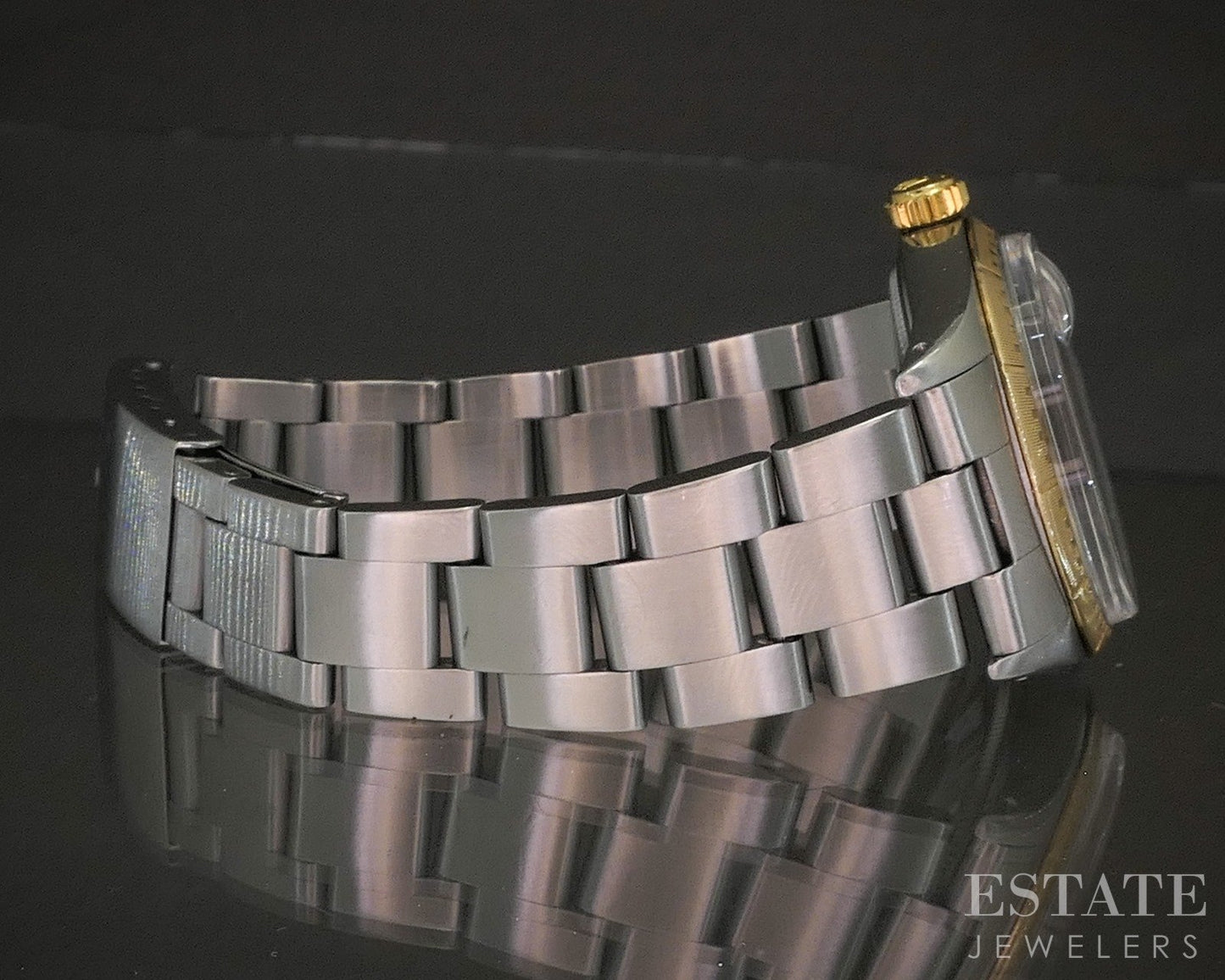 1971 Rolex Oyster Perpetual Date 1512 Zephyr Dial 14k Stainless Watch p21655