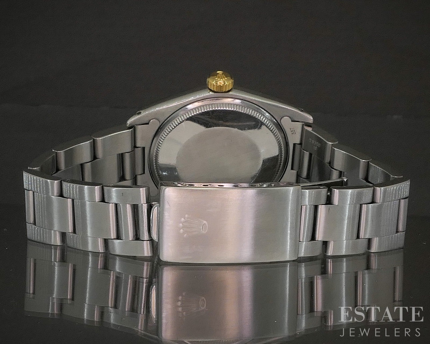 1971 Rolex Oyster Perpetual Date 1512 Zephyr Dial 14k Stainless Watch p21655