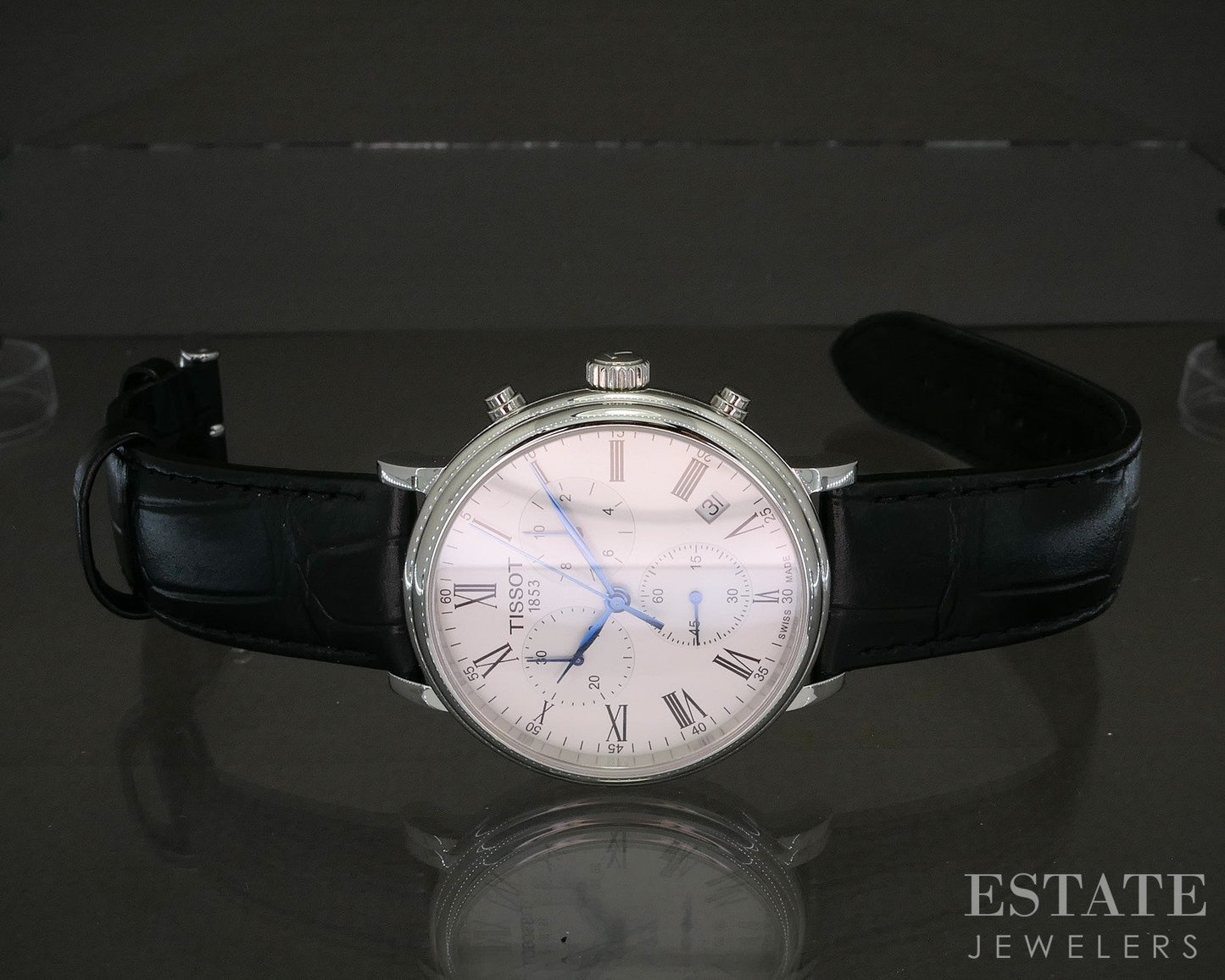 Tissot Carson Premium Stainless White Chronograph Mens Watch p17140