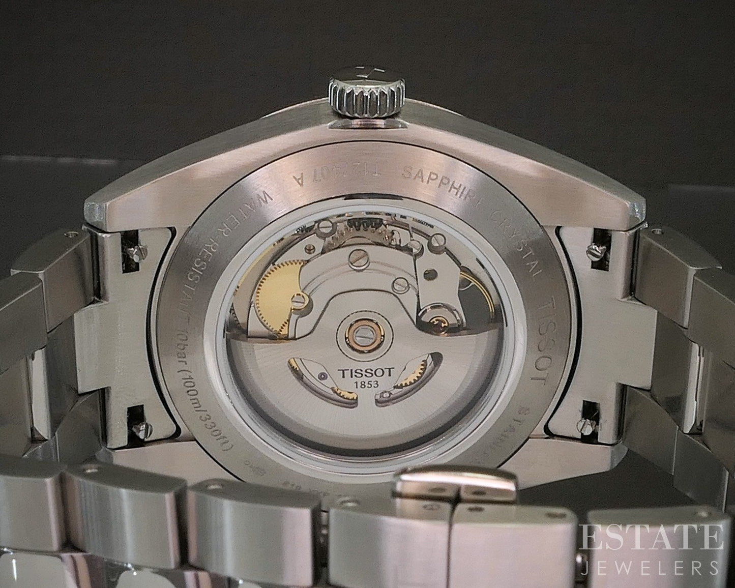 Tissot Open Heart Powermatic 80 Stainless Automatic Silver Mens Watch p17142