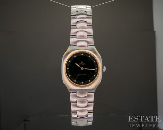 Vintage Omega Seamaster Polaris 18k & Stainless Digital Mens Watch p21211