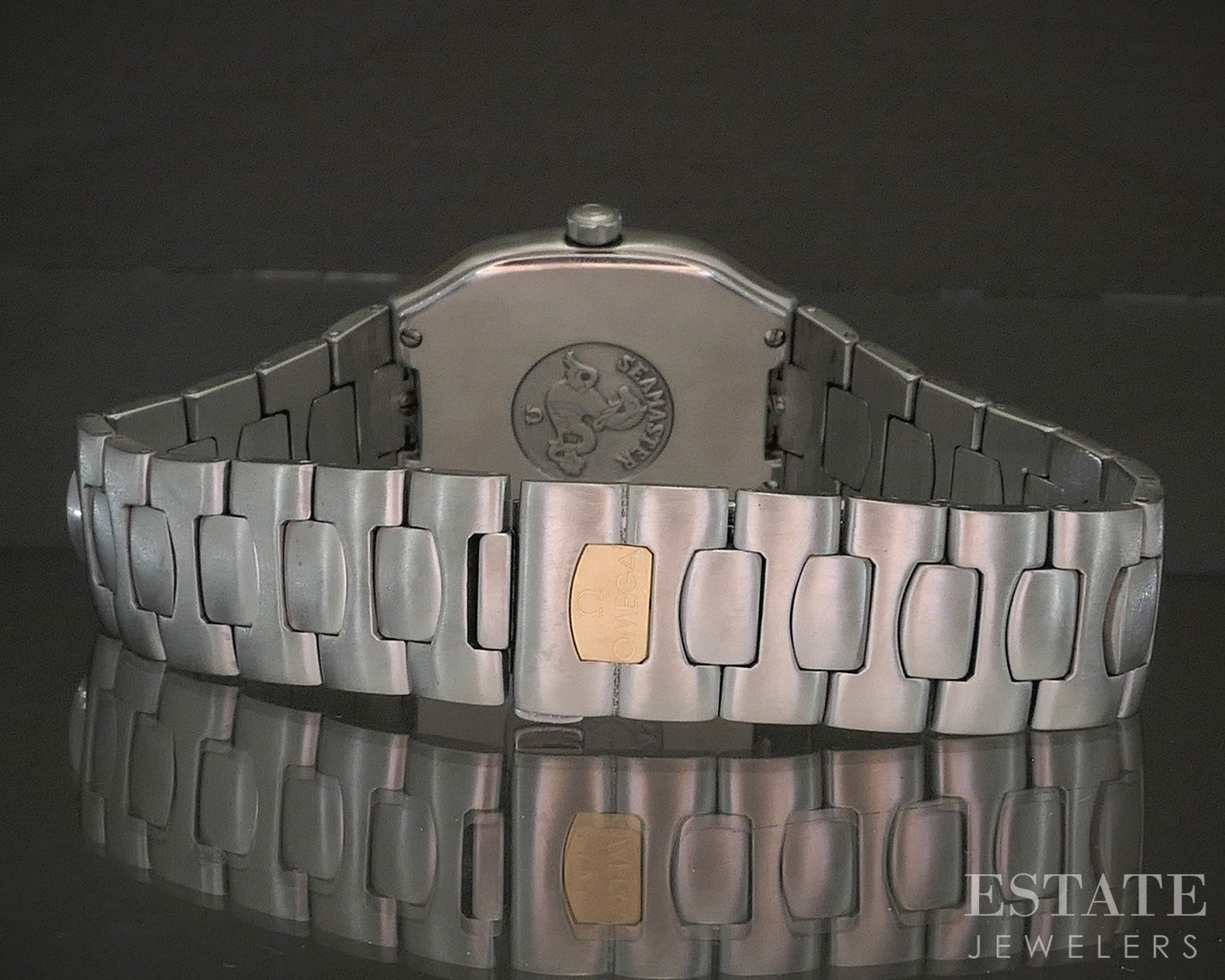 Vintage Omega Seamaster Polaris 18k & Stainless Digital Mens Watch p21211