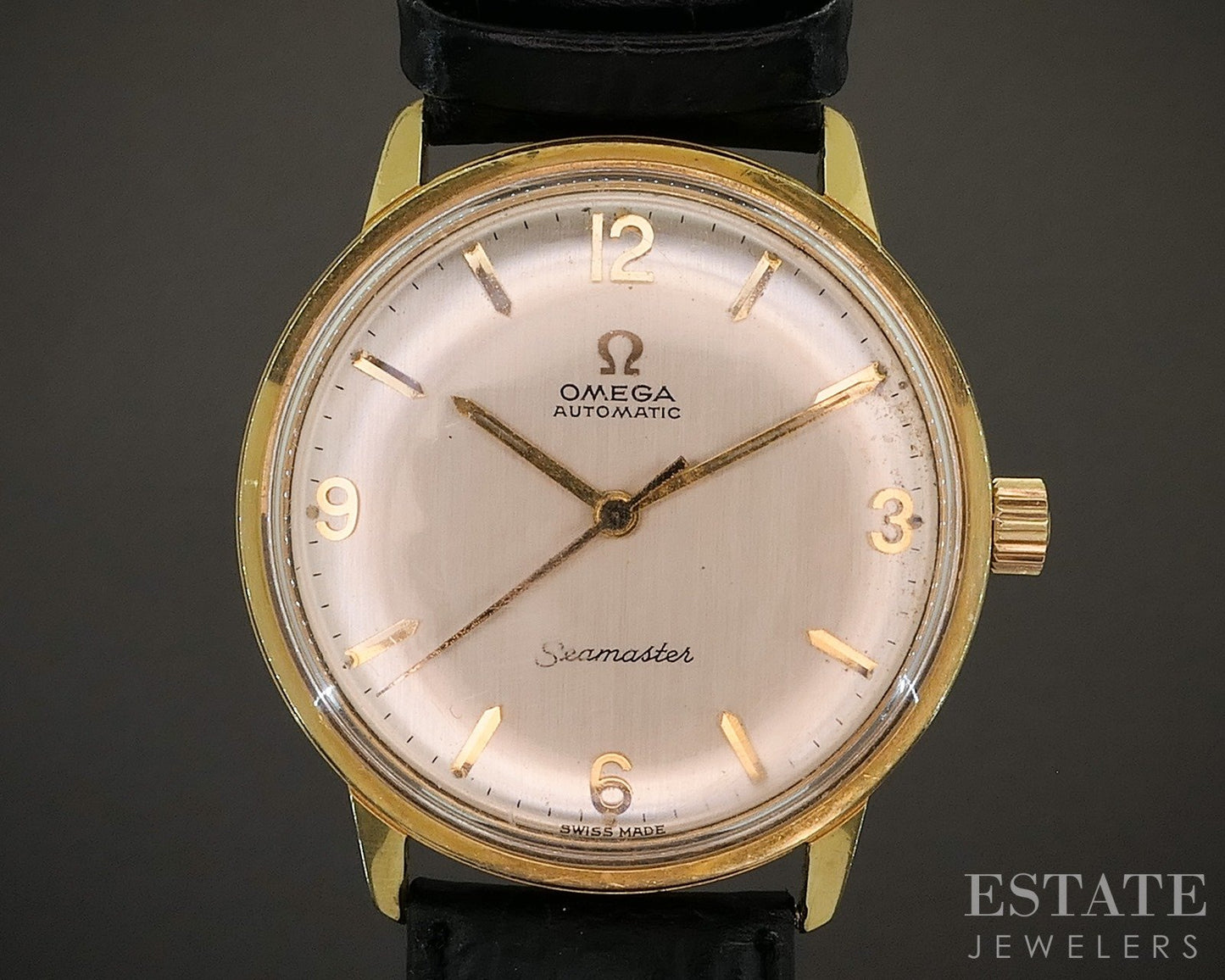 Vintage 1963 Omega Seamaster Automatic Gold Tone Cal. 552 Mens Watch p21165