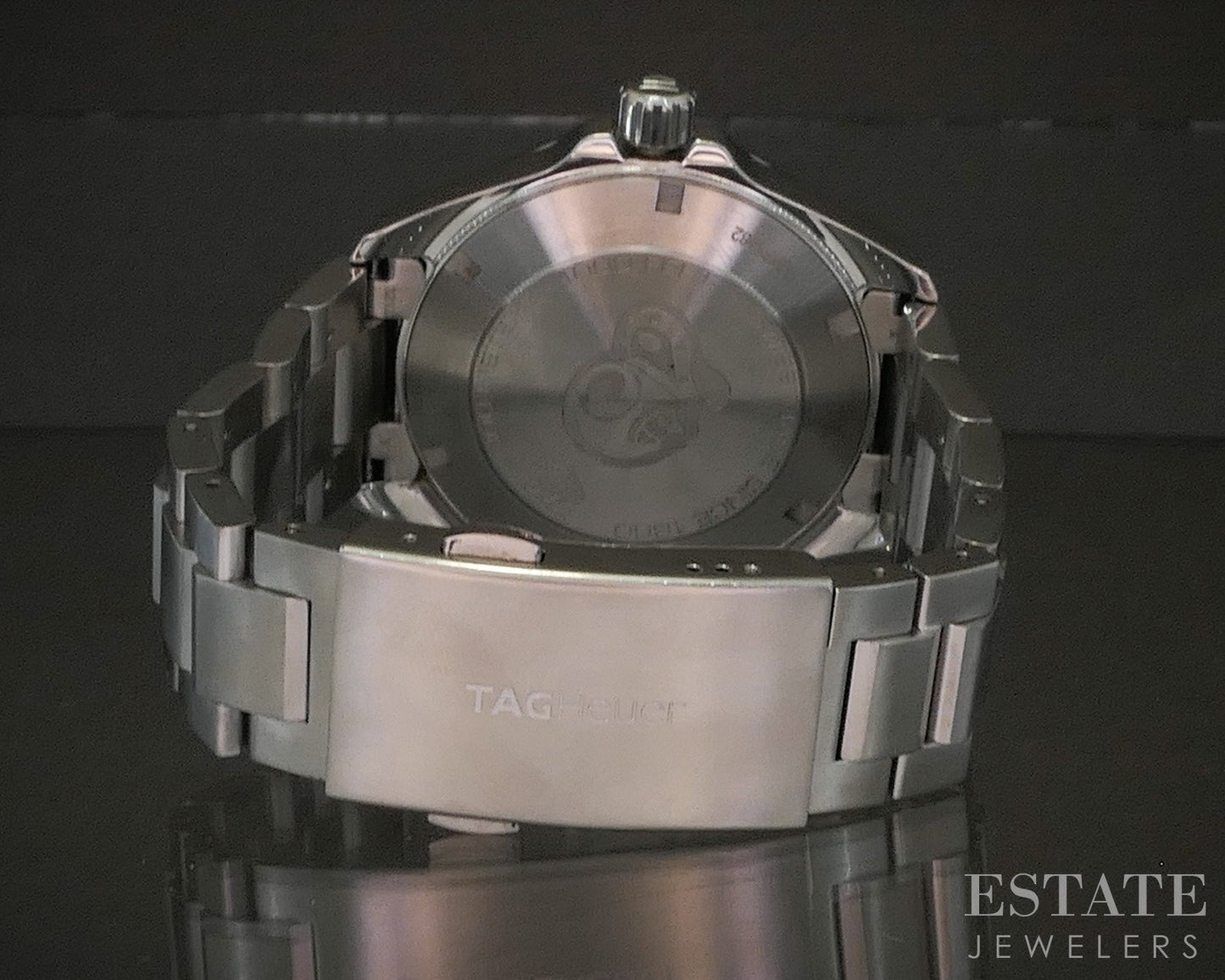 Tag Heuer Aquaracer Date WBD1112 Blue Dial Stainless Mens Watch p21933
