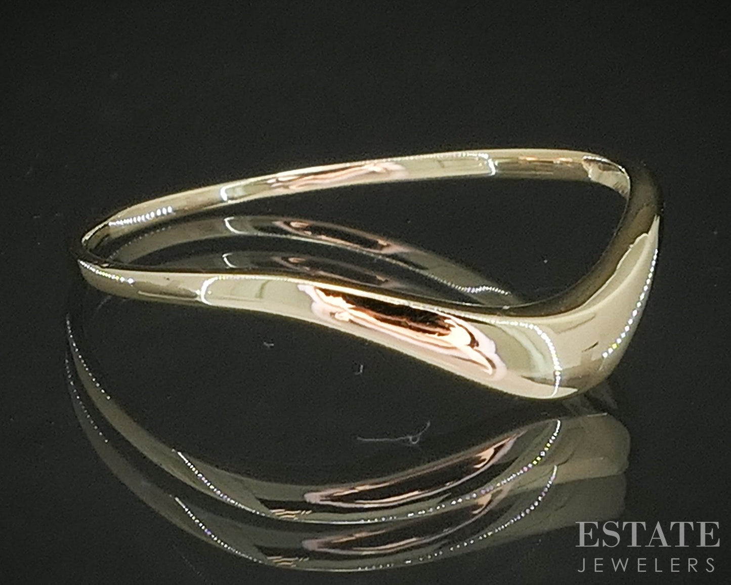 10k Yellow Gold Smooth Domed Curved Ladies Band 0.5g p21995