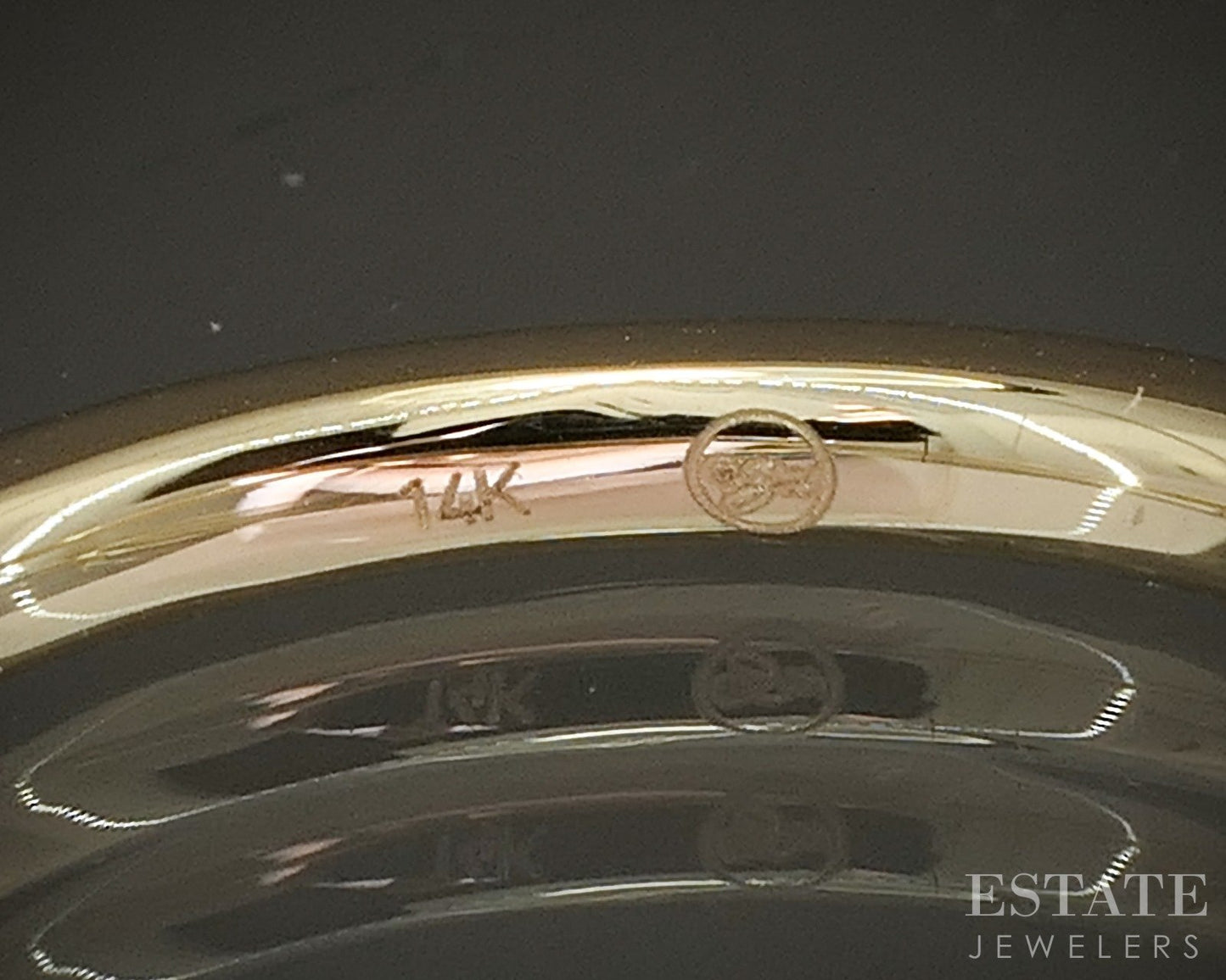 14k Yellow Gold .31ctw Natural Diamond Curved Band Ring p22554