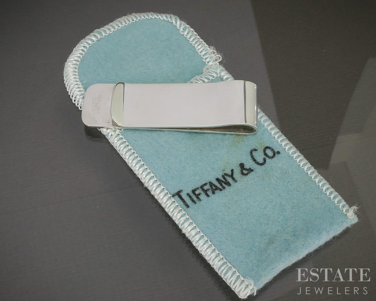 Sterling Silver Tiffany & Co. Classic Mens Money Clip 17.3g p18705