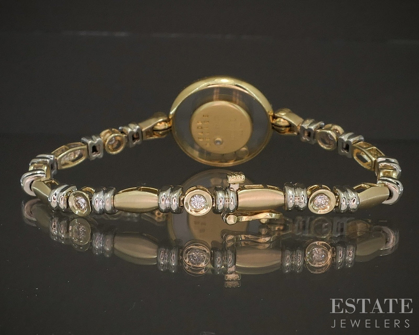 Chopard Happy Diamond 4709 18k & 14k Yellow Gold Ladies Watch p20330