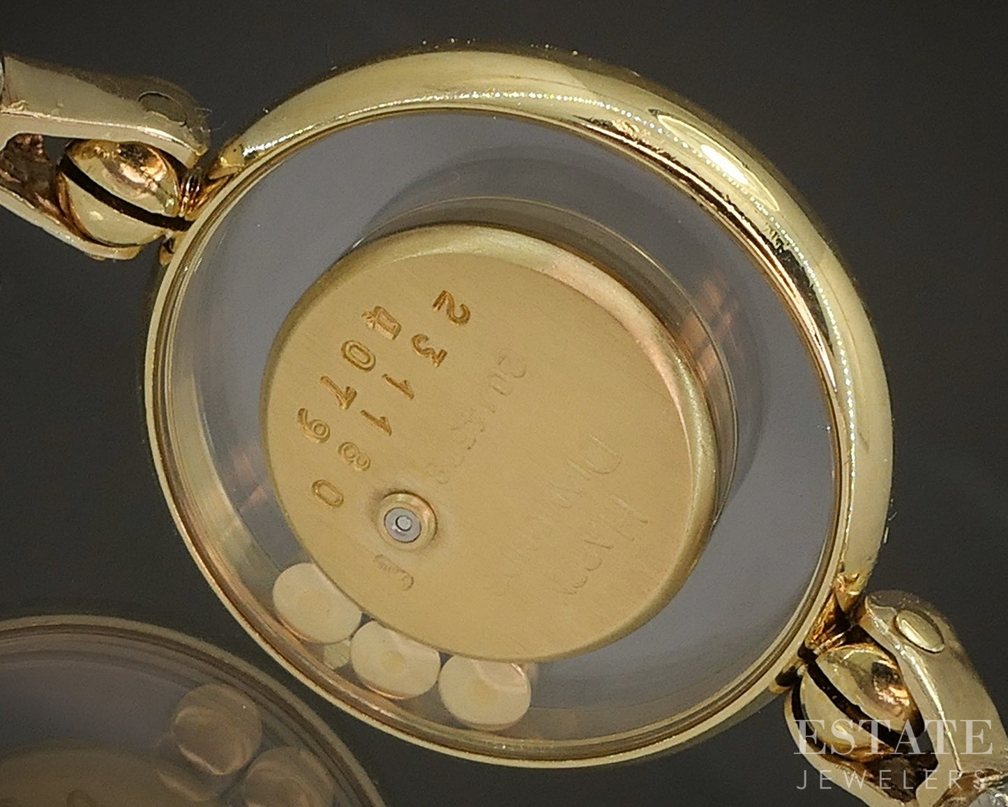 Chopard Happy Diamond 4709 18k & 14k Yellow Gold Ladies Watch p20330