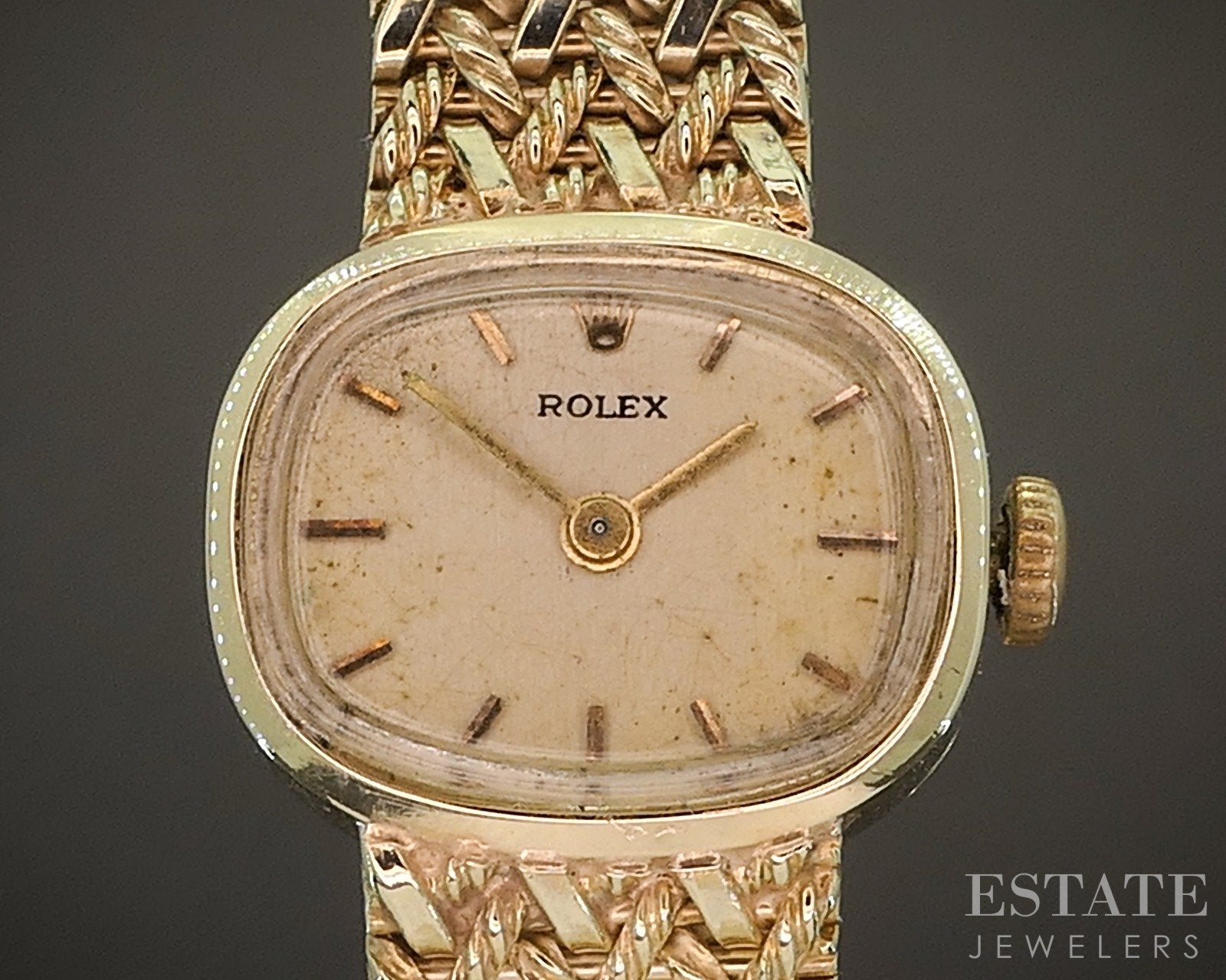 Vintage 1950s Rolex Cal. 1400 14k Yellow Gold Ladies Dress Watch 27g p – Estate Jewelers