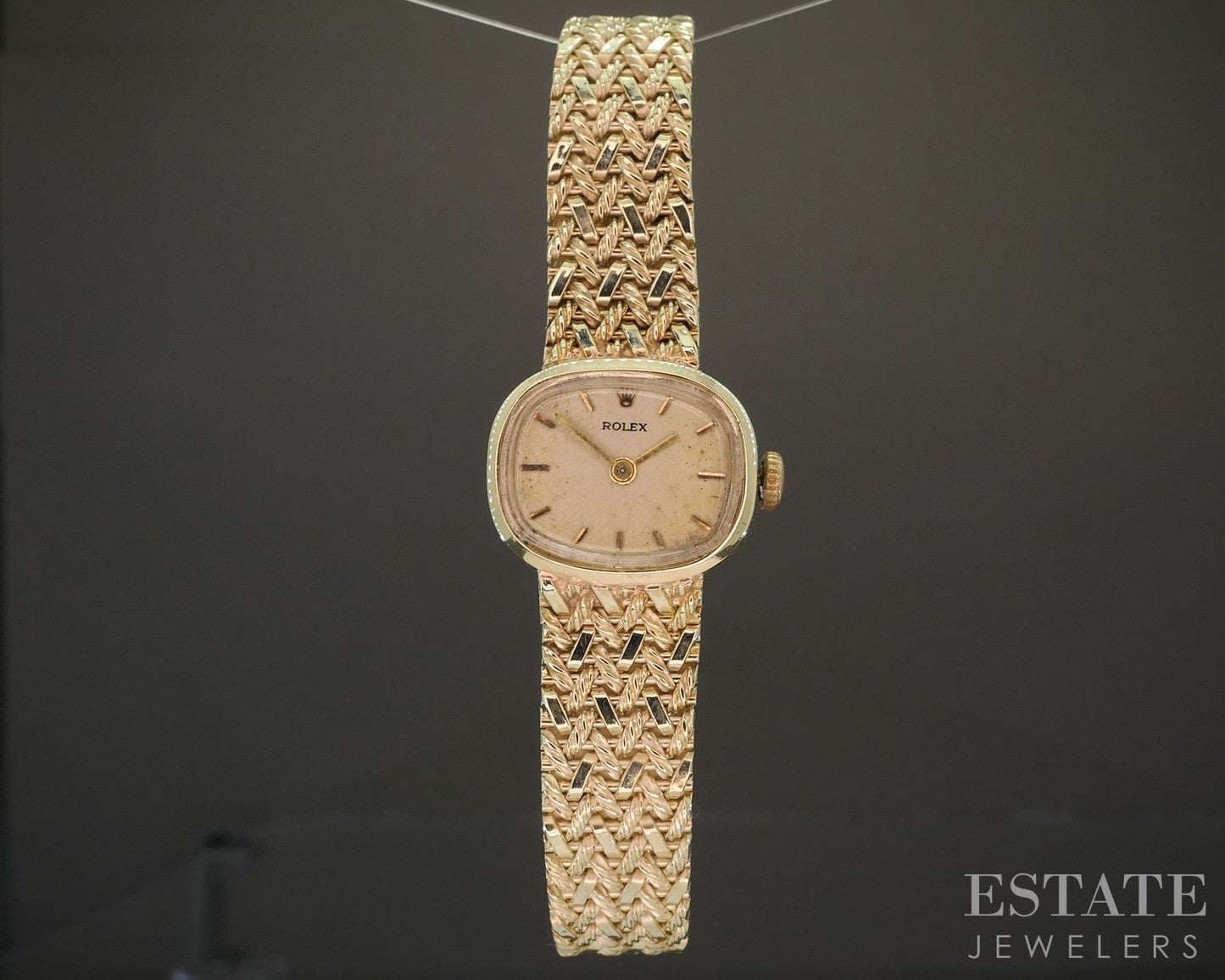 Vintage 1950s Rolex Cal. 1400 14k Yellow Gold Ladies Dress Watch 27g p20332