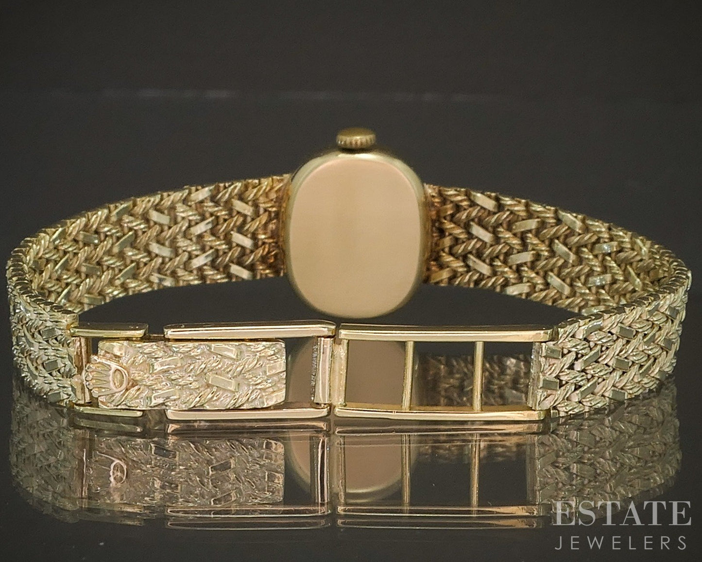 Vintage 1950s Rolex Cal. 1400 14k Yellow Gold Ladies Dress Watch 27g p20332