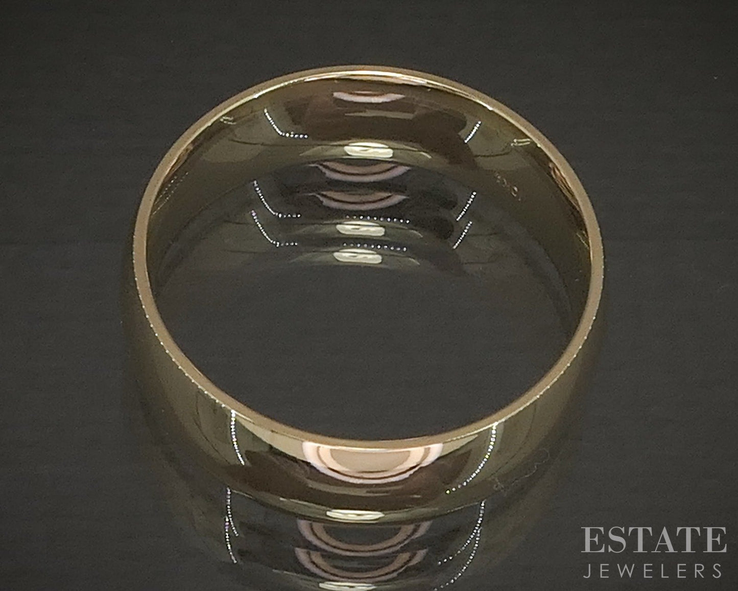 10k Yellow Gold 7mm Smooth Comfort Fit Mens Wedding Band 7.2g p22688