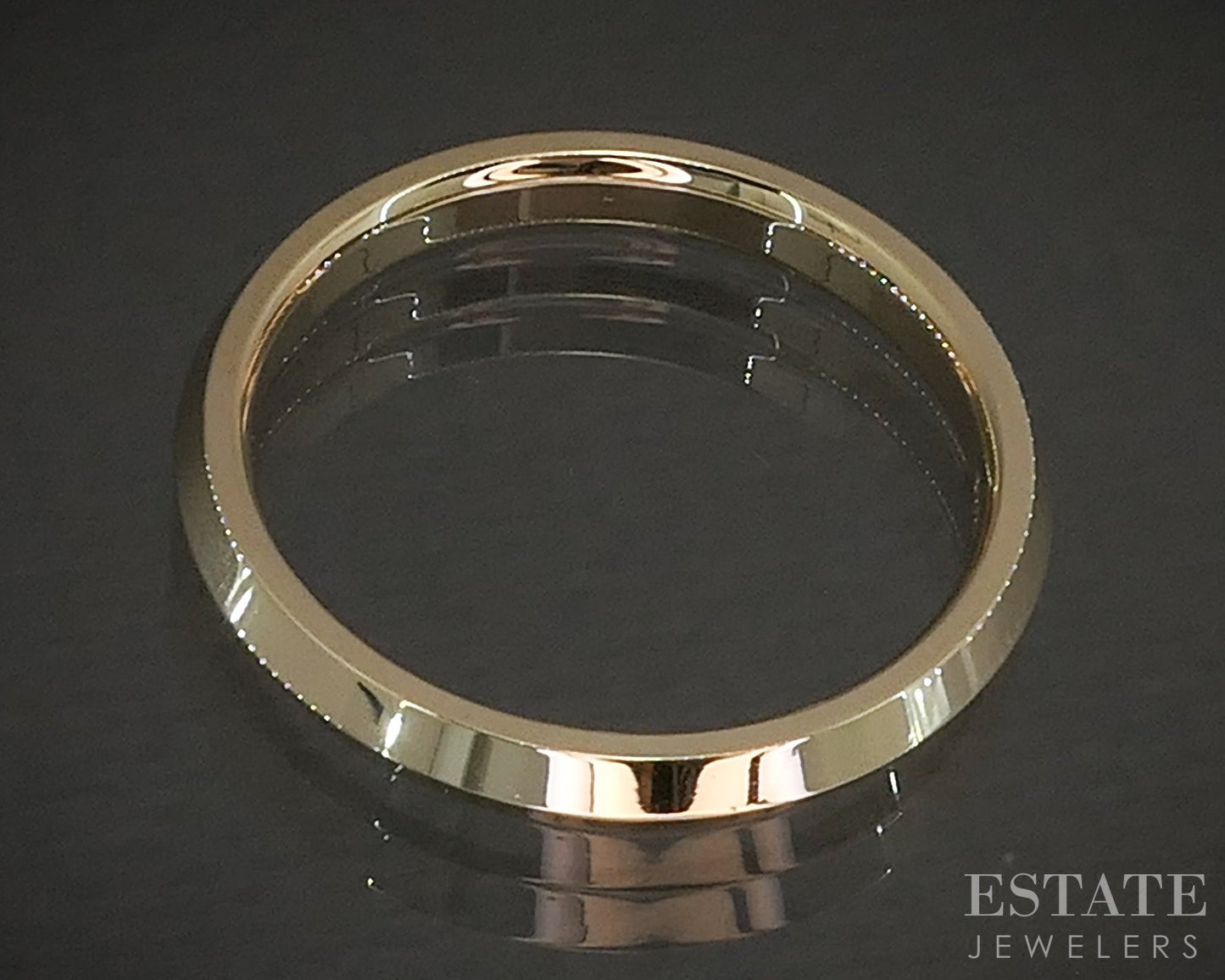 14k Yellow Gold 3mm Smooth Knife Edge Mens Wedding Band 3.8g p22687